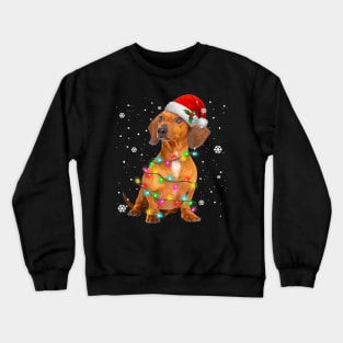 Dachshund Dogs Tree Christmas Sweater Xmas Gifts Crewneck Sweatshirt